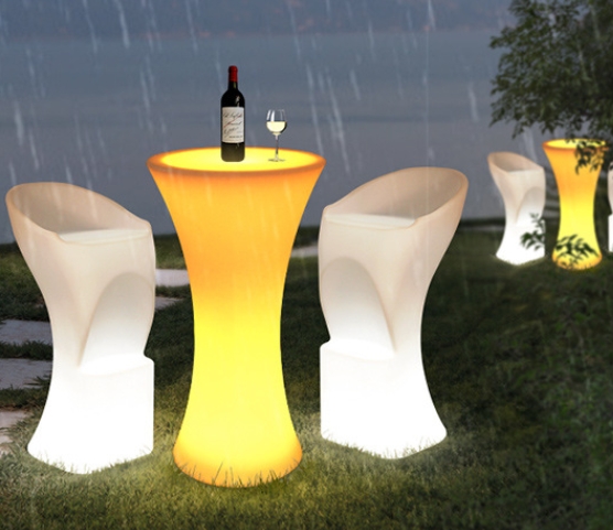 Portable LED Bar Counter Table - Outdoor Furniture Europe のレビューと価格