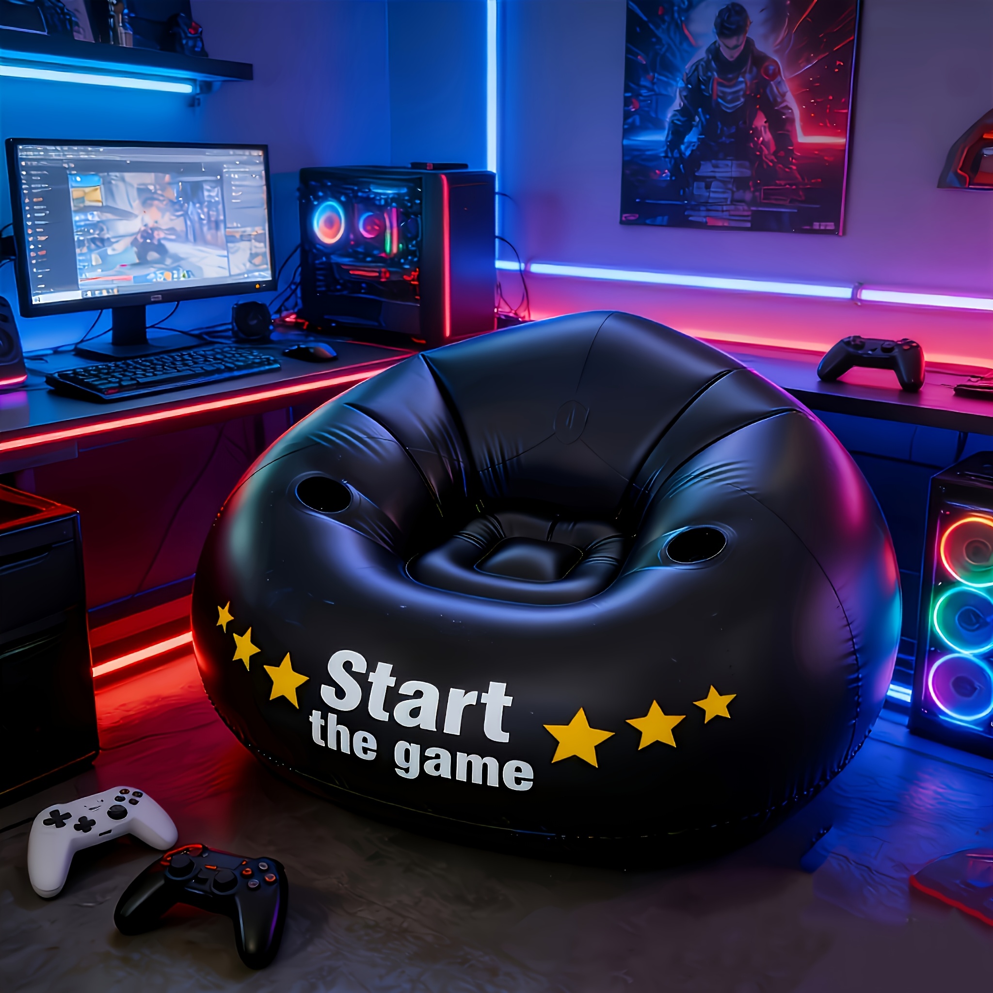 Gaming Inflatable Lazy Sofa Ch - Outdoor Furniture Lounge Chair のレビューと価格
