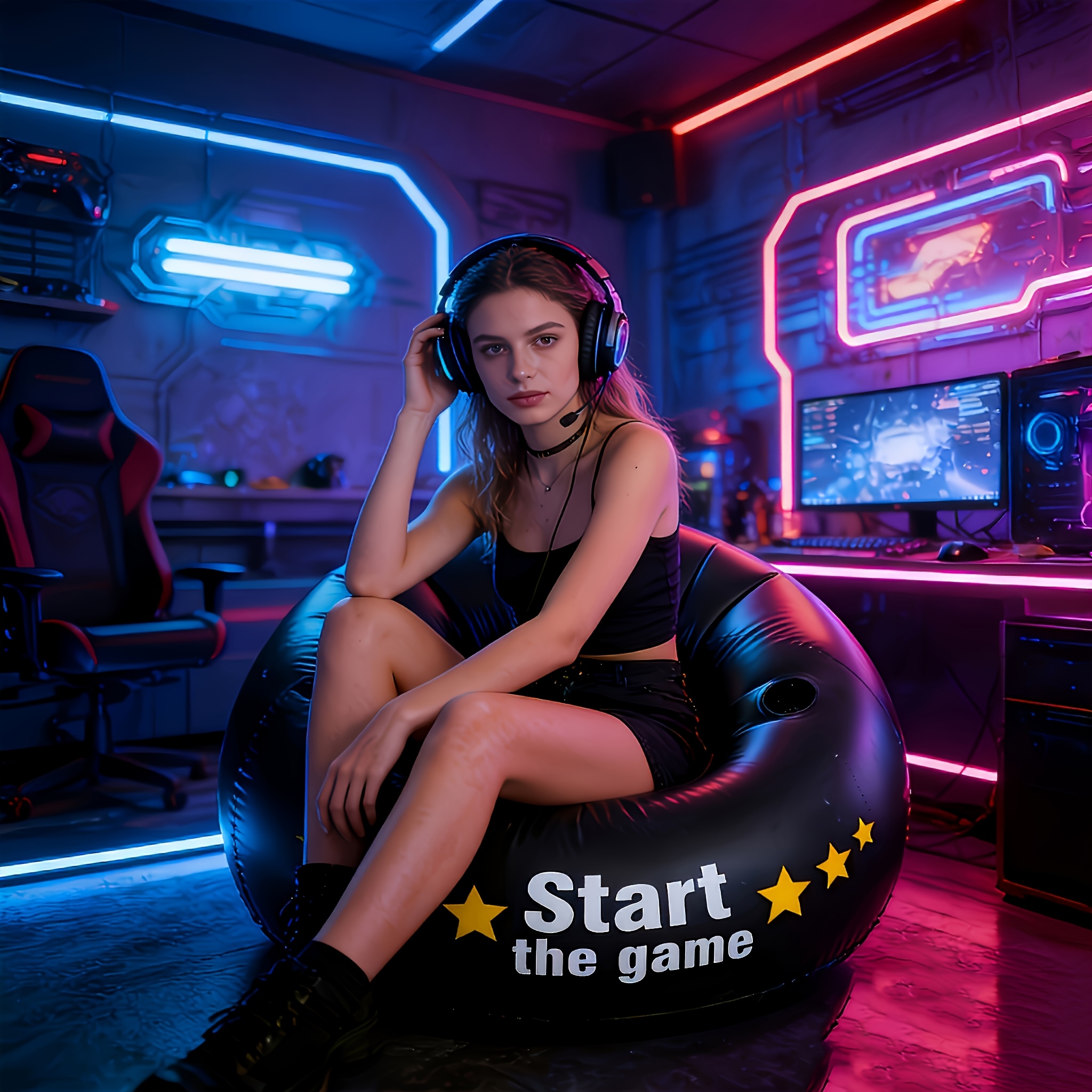 Gaming Inflatable Lazy Sofa Ch - Outdoor Furniture Lounge Chair のレビューと価格