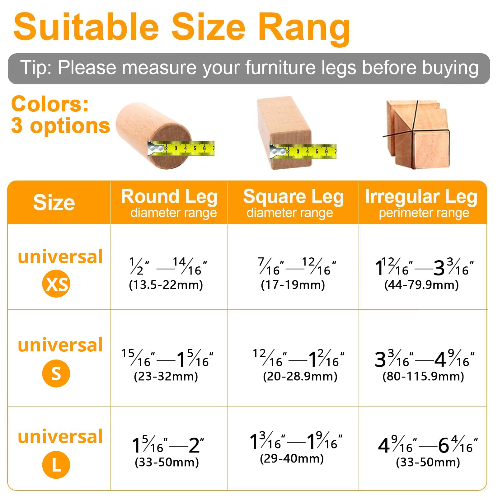 16/4pcs Chair Leg Caps Silicon - Outdoor Furniture Leg Protectors のレビューと価格