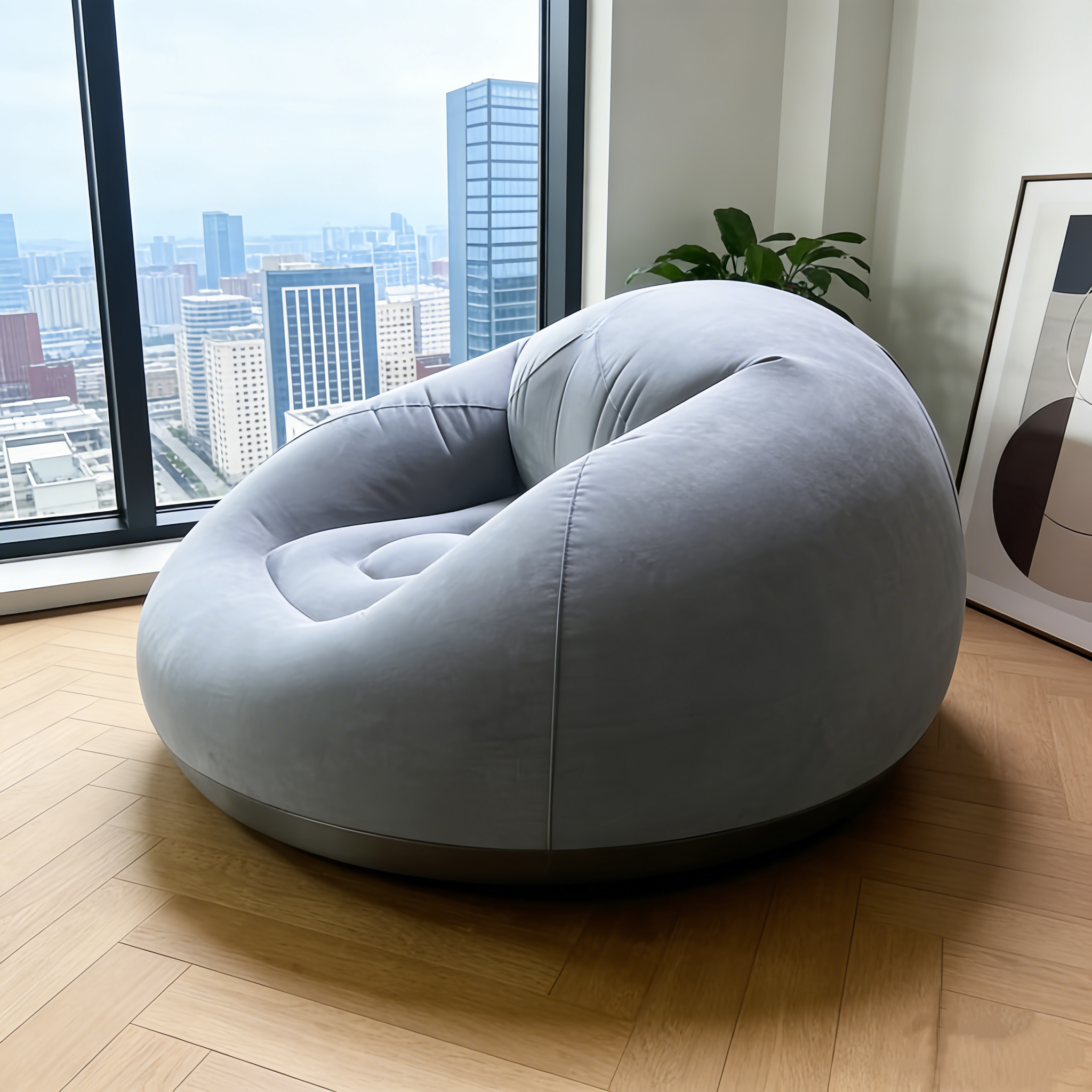 Portable Inflatable Round Air  - Outdoor Furniture Lounge Chair のレビューと価格