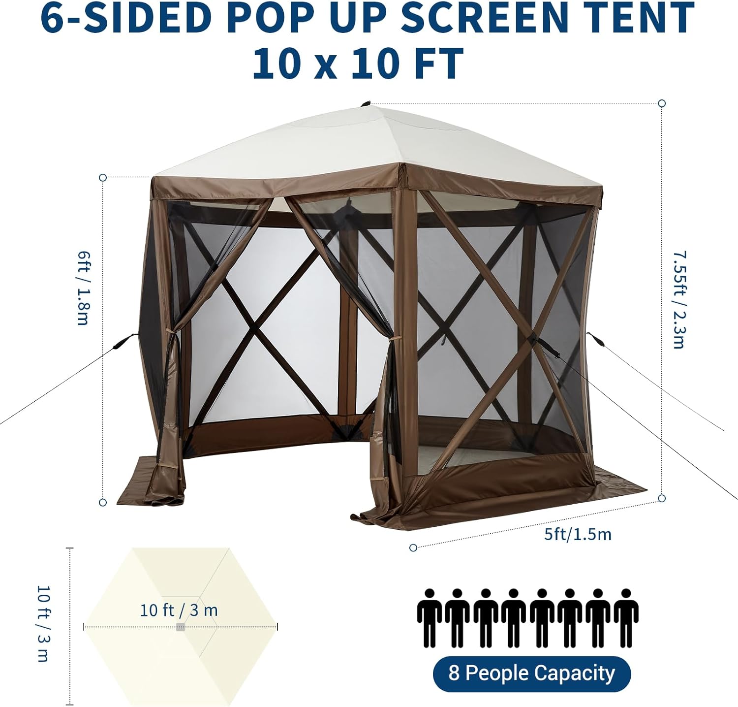 Garvee 8x8 ft Pop-Up Gazebo Te - Gazebo Pop Up のレビューと価格