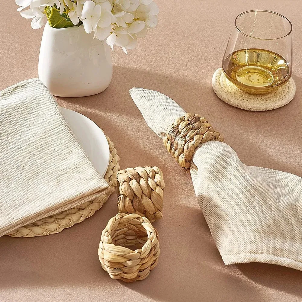 6/96Pcs Woven Handmade Napkin  - Outdoor Furniture Sale のレビューと価格