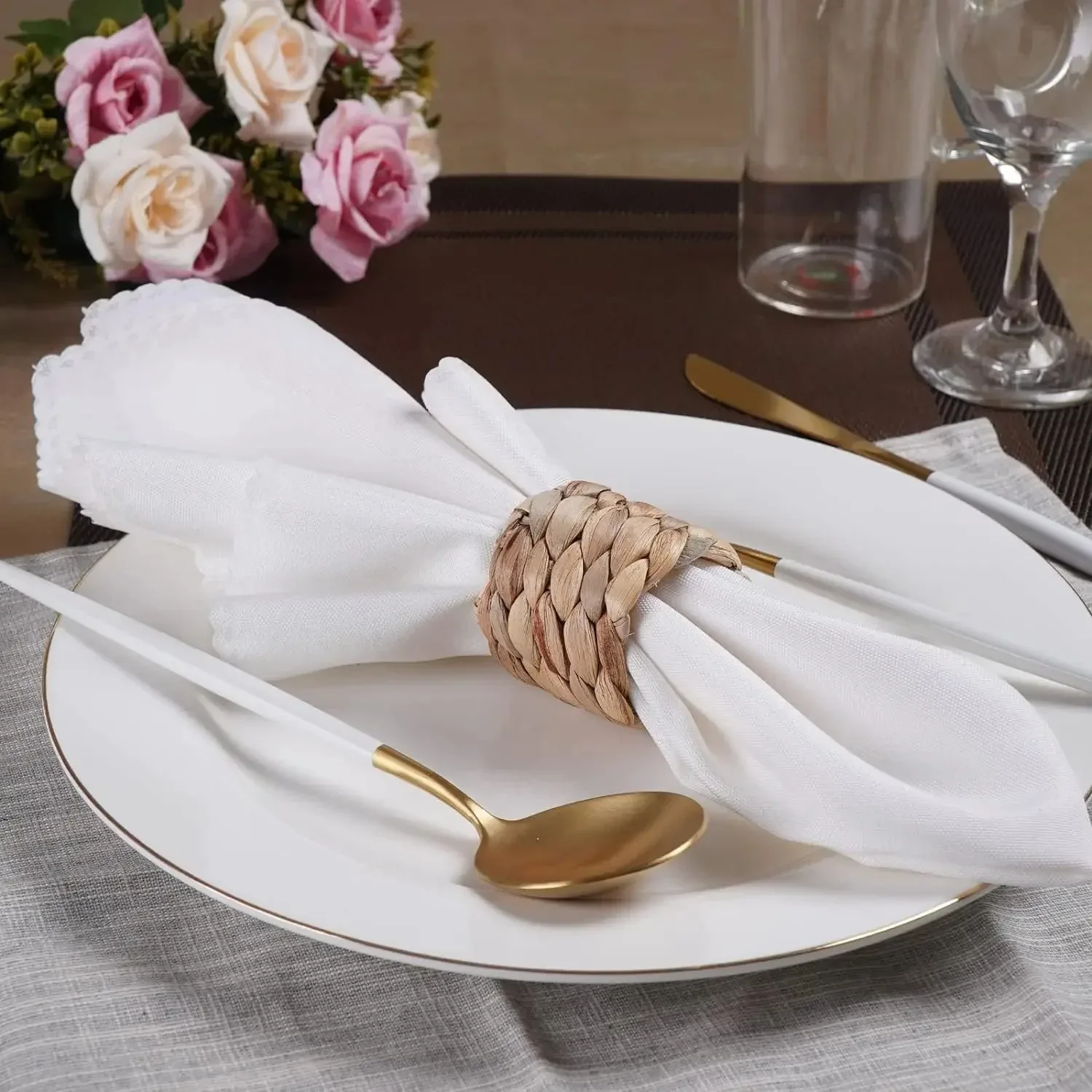 6/96Pcs Woven Handmade Napkin  - Outdoor Furniture Sale のレビューと価格
