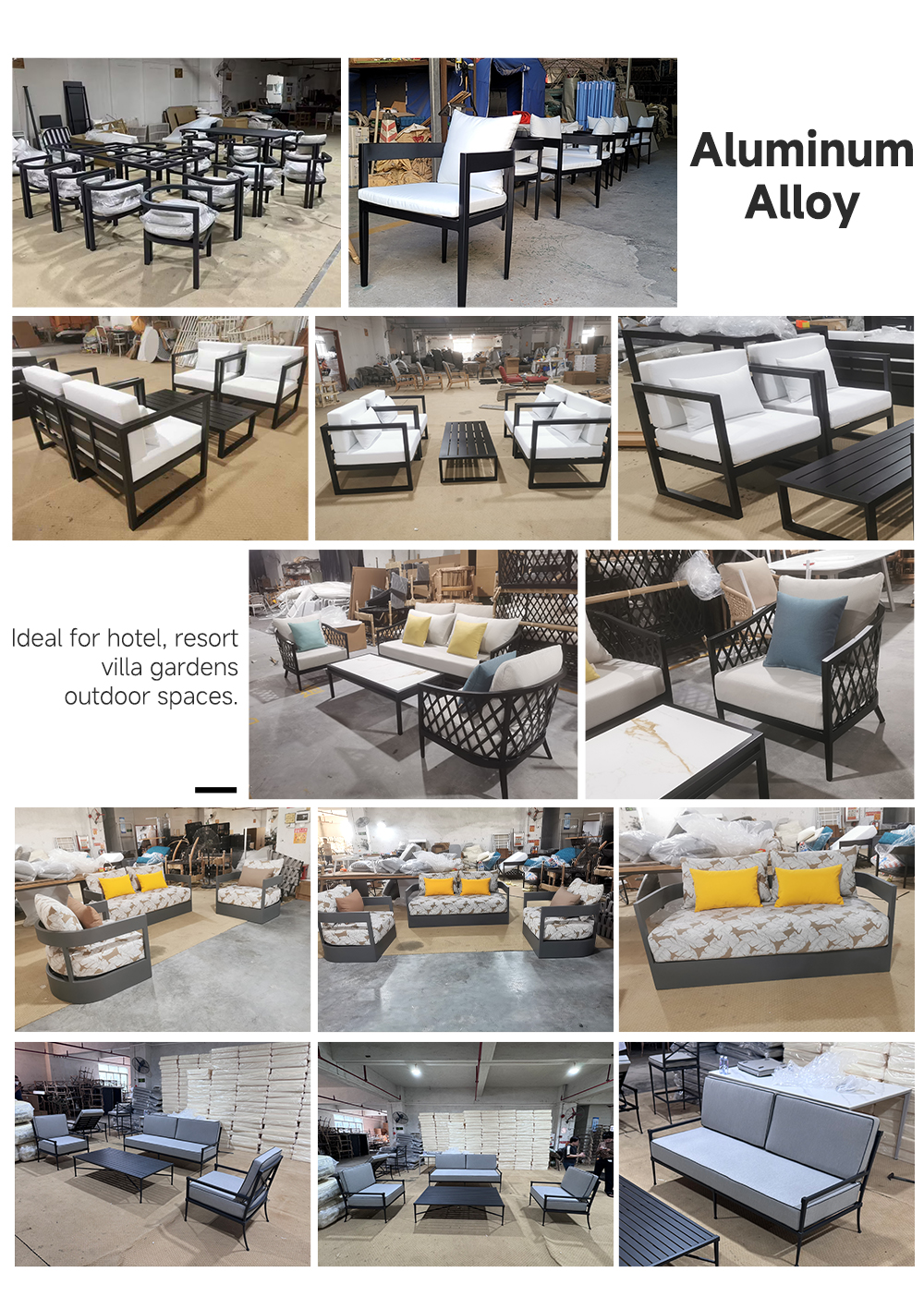 Hot Selling Aluminum Garden Se - Outdoor Furniture Balcony のレビューと価格