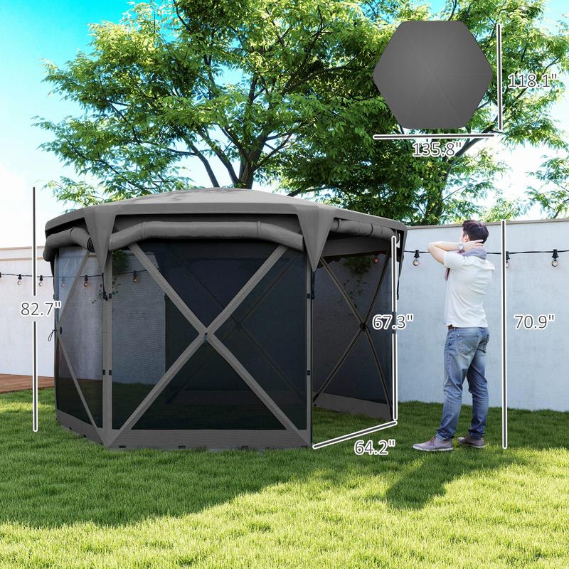 11 x 11ft Pop Up Gazebo Screen - Gazebo Pop Up のレビューと価格