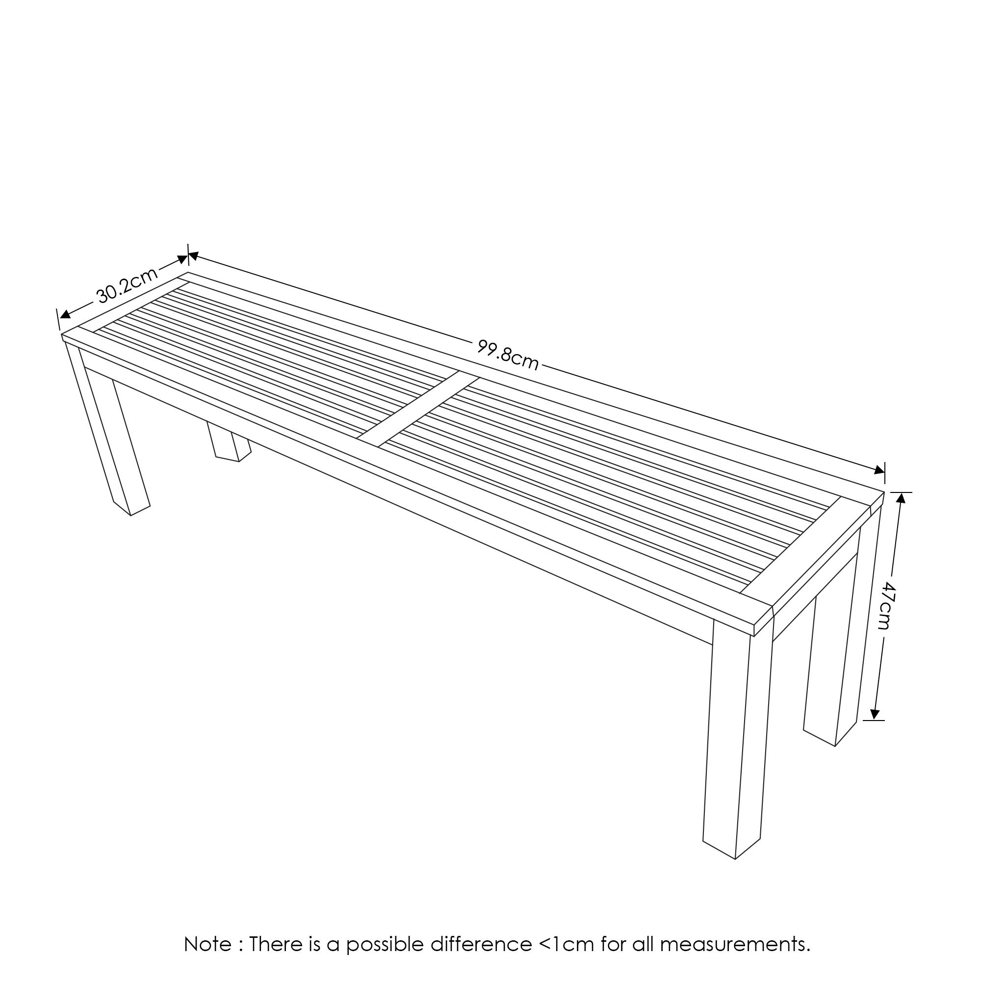 Backless Outdoor Bench With Te - Outdoor Furniture Oil Teak のレビューと価格
